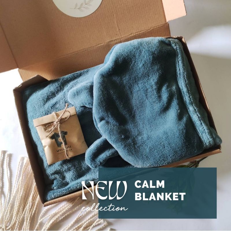 Selimut Bayi/Hampers Selimut Bayi/ Hampers Bayi Baru Lahir/ Hampers Bayi Mewah/ Kado Bayi Baru Lahir-Calm Blanket