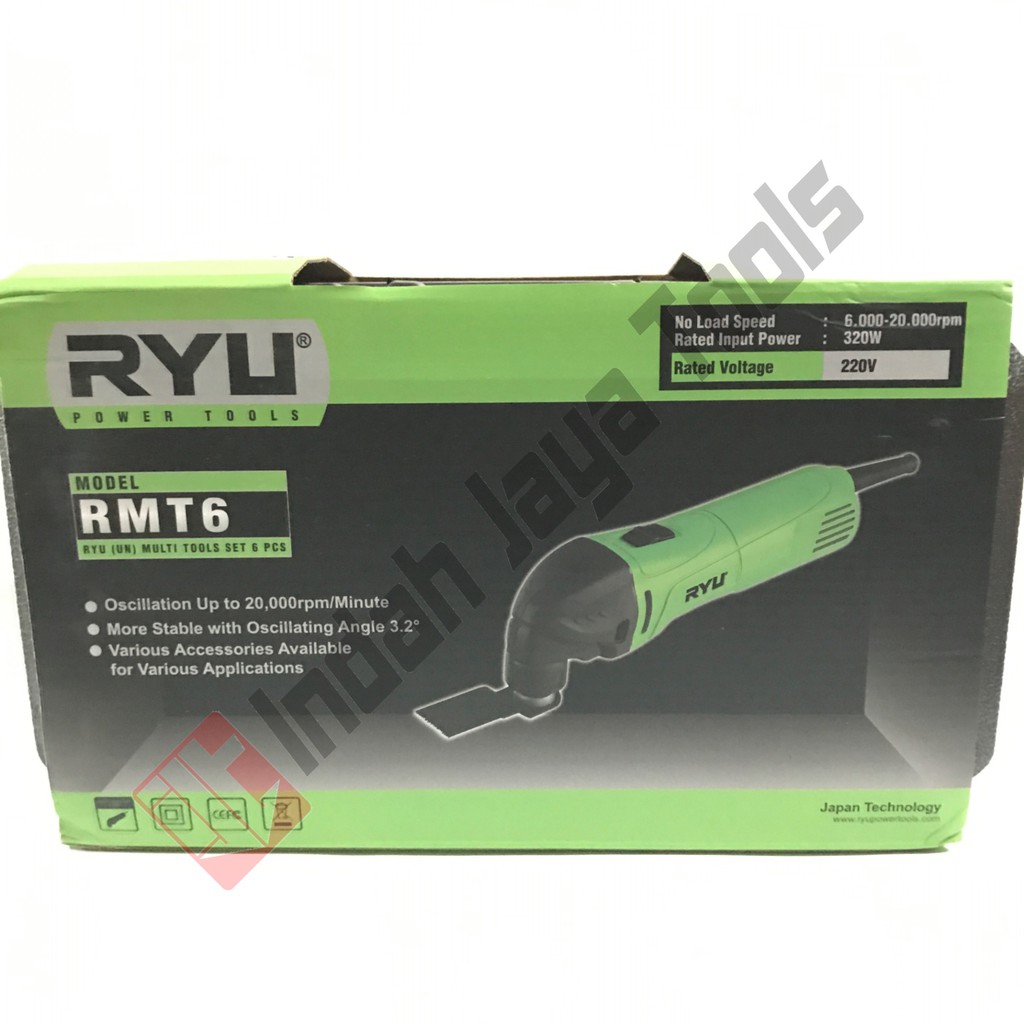 RYU RMT6 Mesin Multi Tools Set - Mesin Oskilasi Oscillating Cutter