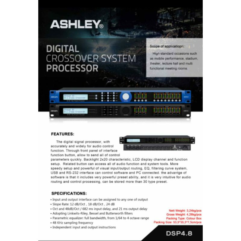 Speaker Management Ashley DSP 4.8/DSP4.8( Original )