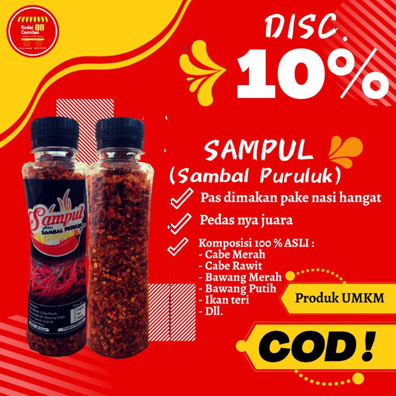 

COD SAMBAL SAMBEL CABE KERING MAKANAN JAJANAN CEMILAN SNACK RINGAN PEDAS KILOAN MURAH KEKINIAN JADUL