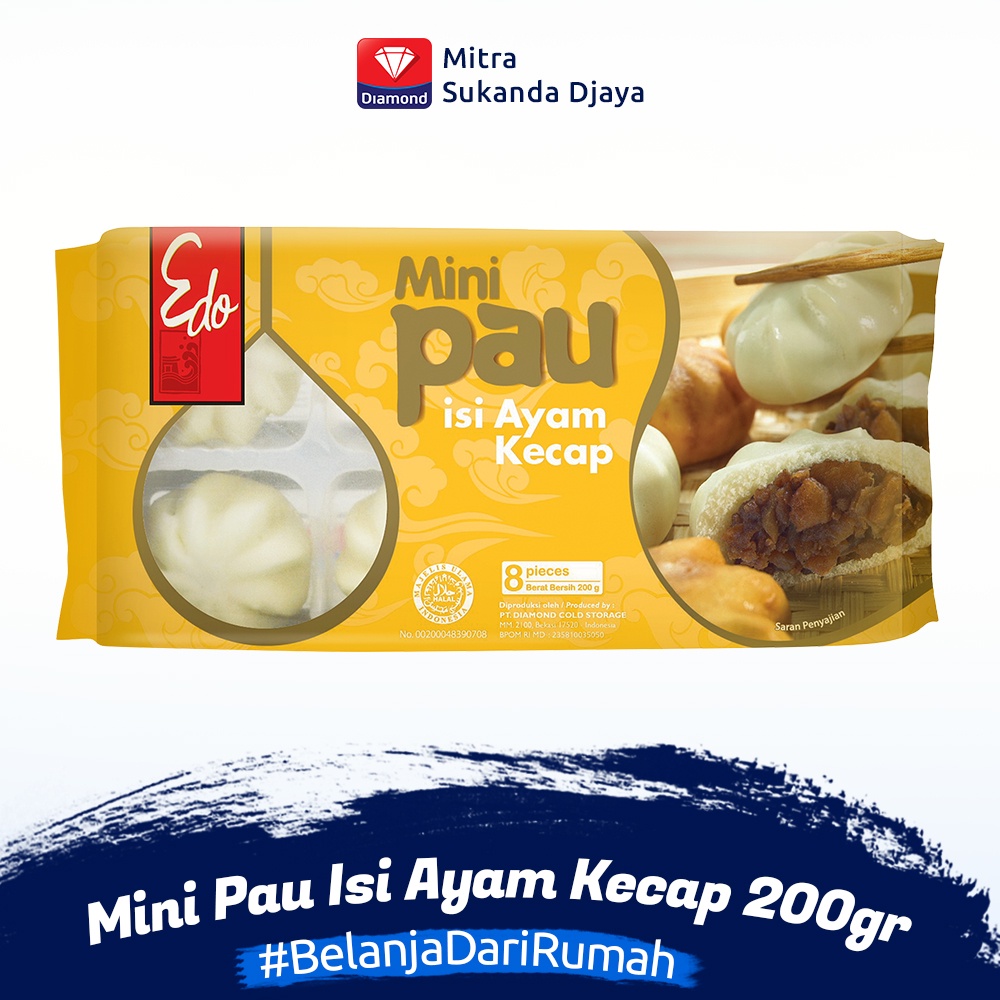 Edo Mini Pau Isi Ayam Kecap 200gr