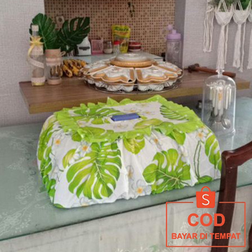 ✅COD SARUNG TUDUNG SAJI BESAR 45X60 MODEL PERSEGI PANJANG TAPLAK COVER DEKORASI MEJA MAKAN KITCHEN SET MINIMALIS ALAT PERALATAN DAPUR PERLENGKAPAN PERABOTAN RUMAH TANGGA LENGKAP