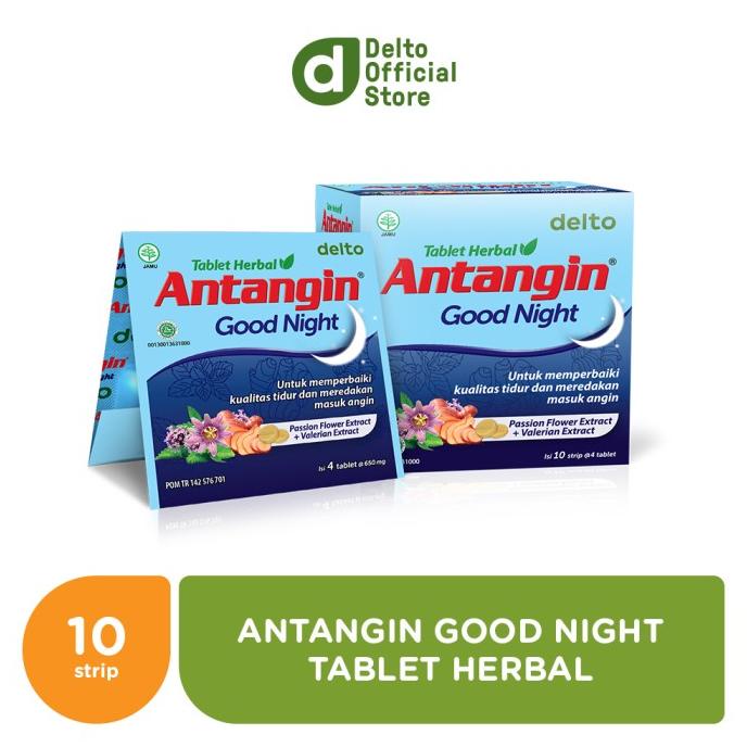 

Antangin Good Night Tablet Herbal (10 Strips isi 4 tab)