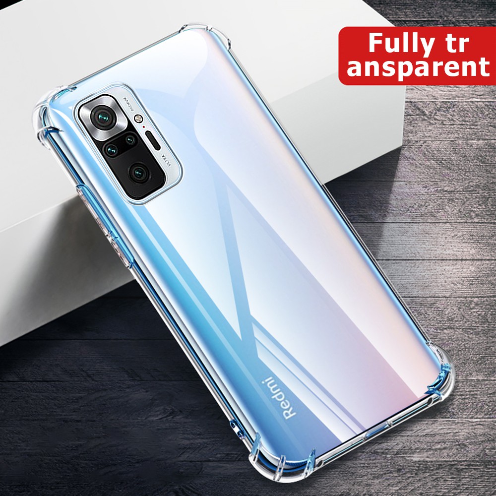 Soft Case Silikon Redmi Note 10 / 10s Redmi Note 10 Pro Redmi Note 10 5G Bening Transparant Airbag Anti Crack TEbal