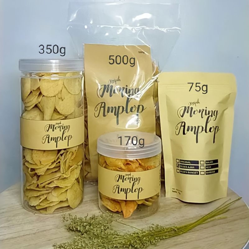 

Moring Amplop Snack Moring Kemasan Toples dan Kiloan - 185g, 250, 360g, dan 500g