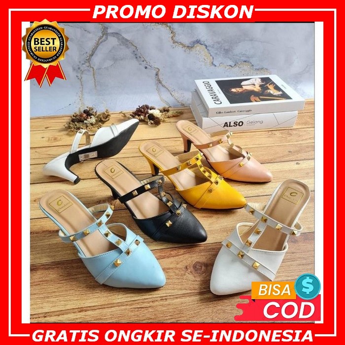 High Heels Wanita Sepatu Heels Import Cantik Simple Casual Murah Zara Fashion Ak 01 Abbushoes Kf 02-