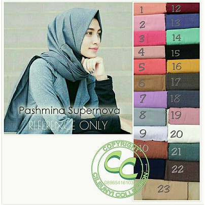 Jilbab Pashmina Supernova Scraft High Quality Harga Promo Hijab