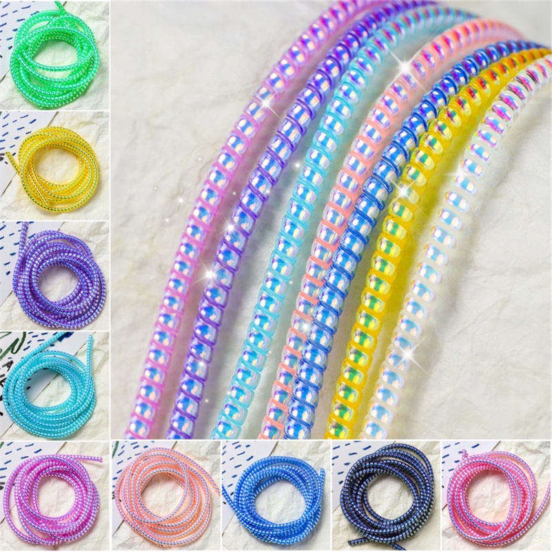 Case Pelindung Kabel Data / Charger USB / Headphone Bentuk Spiral Bahan TPU DIY