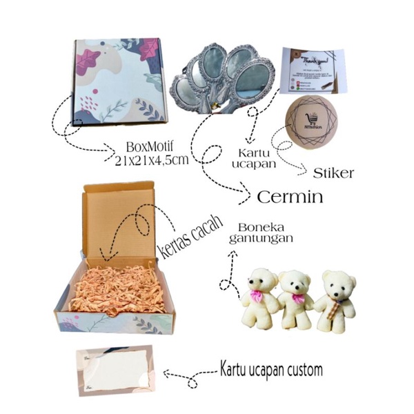 

Box kado/hampers beserta pernak perniknya