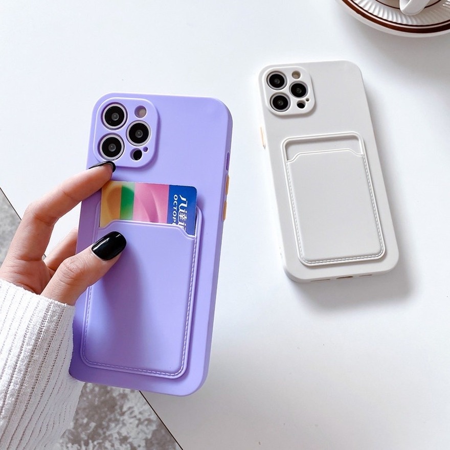 [Ready Stock]Xiaomi Mi 11 Lite Poco M3 X3 NFC Redmi 9T Note 10 4G 9 9s 8 Pro Case Card Bag Holder Phone Case Soft TPU Protective Cover-3
