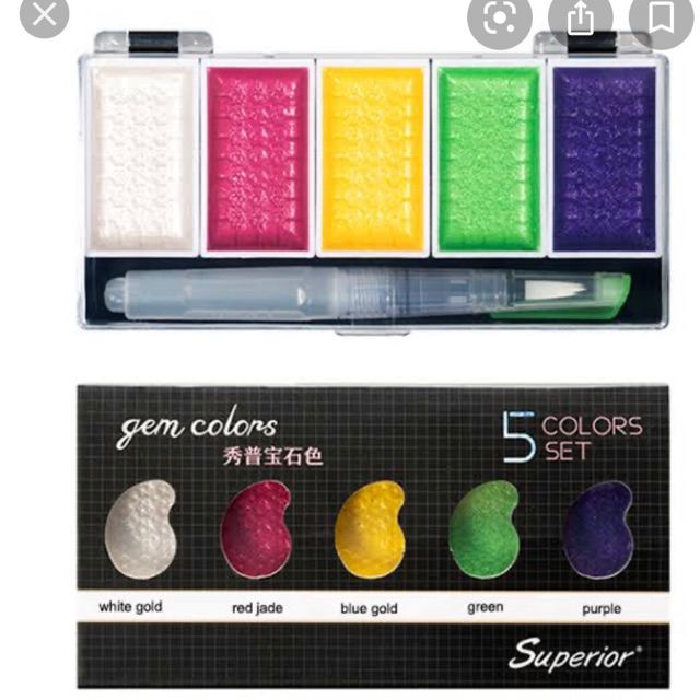 

superior water color / cat air set 5 gem color