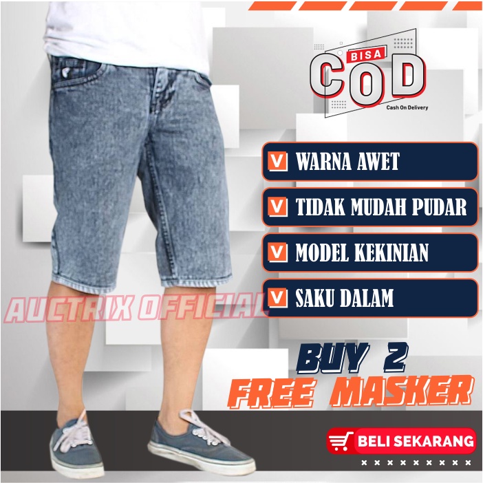 Celana Jeans Pendek Pria Size 27-44 BIG SIZE AVAILABLE