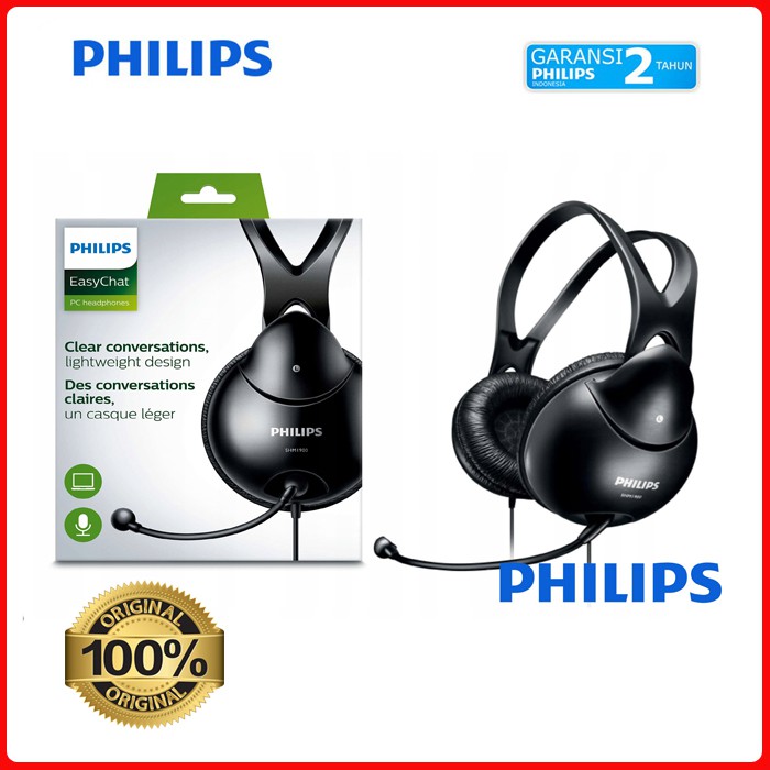 philips 1900 stereo pc headphone