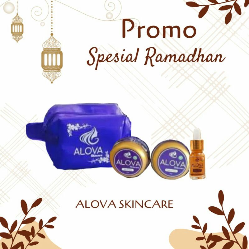 PROMO ALOVA SKINCARE [ISI DAY CREAM, NIGHT CREAM, SERUM]