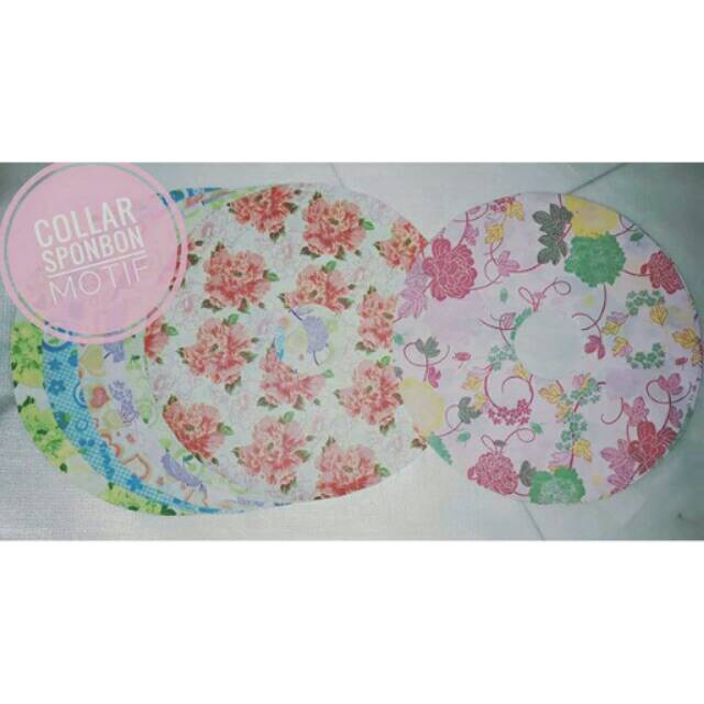 Collar kain kucing motif lusinan colar pelindung leher