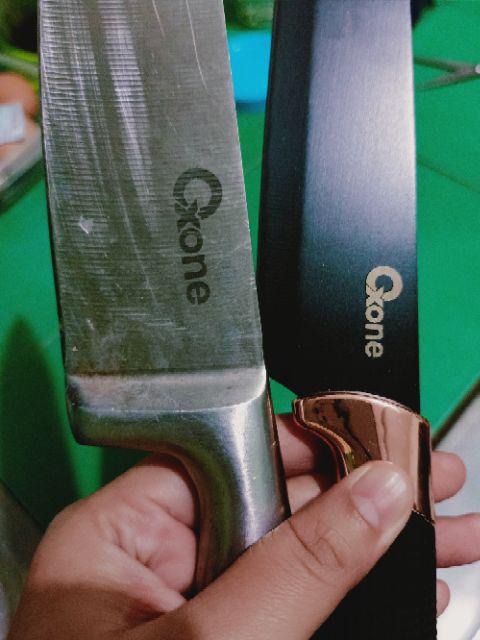 [ Oxone ] Pisau Set Marble Oxone Ox 609n - Black Marble Serie 6pcs