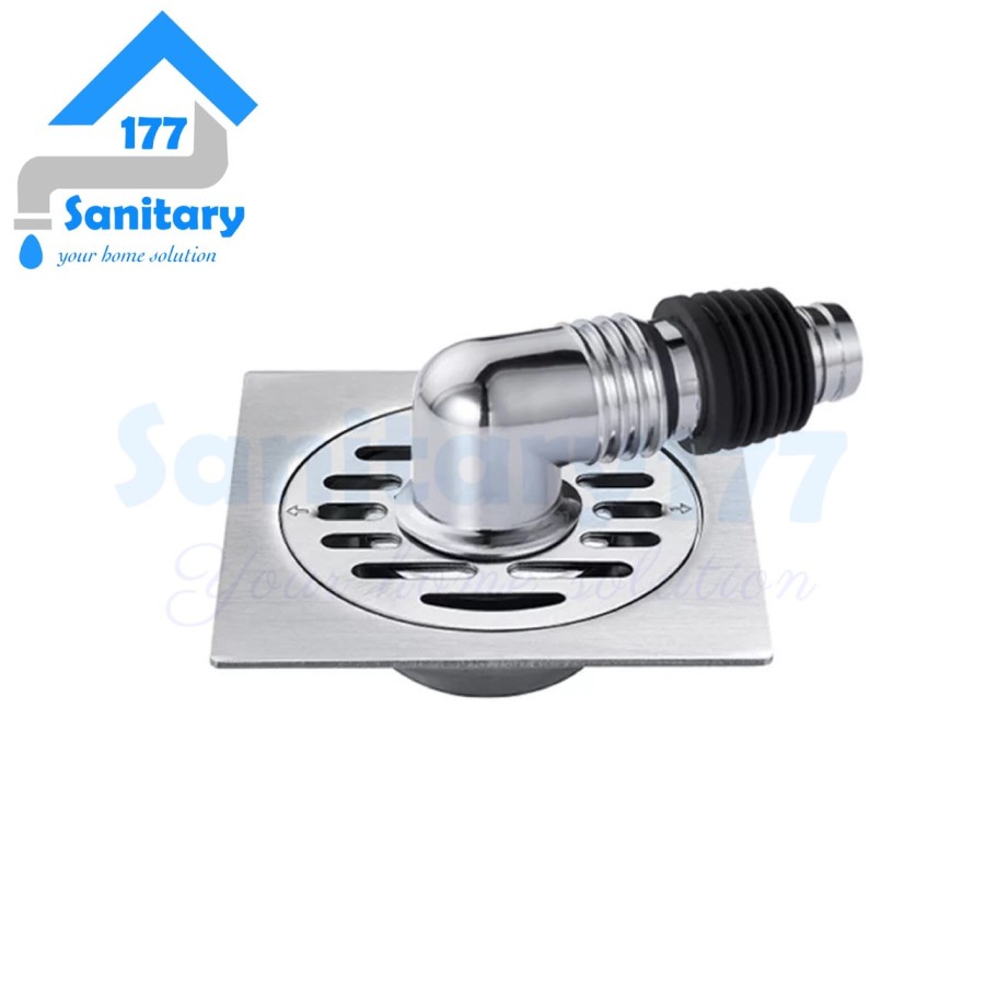 Saringan Got Mesin Cuci Stainless SG79-Floor Drain Drainer Strainer Pembuangan air Kamar Mandi Sambungan Selang Mesin Cuci