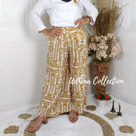 KULOT PLISKET MOTIF SULTAN / CELANA PANJANG WANITA MOTIF