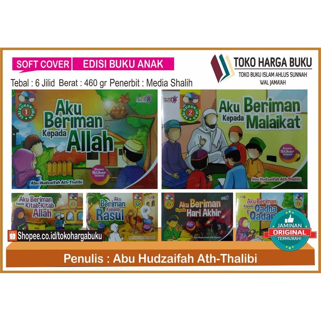 Seri Rukun Iman Lengkap Komplit 1set Isi 6 Jilid Penerbit Media Shalih Shopee Indonesia
