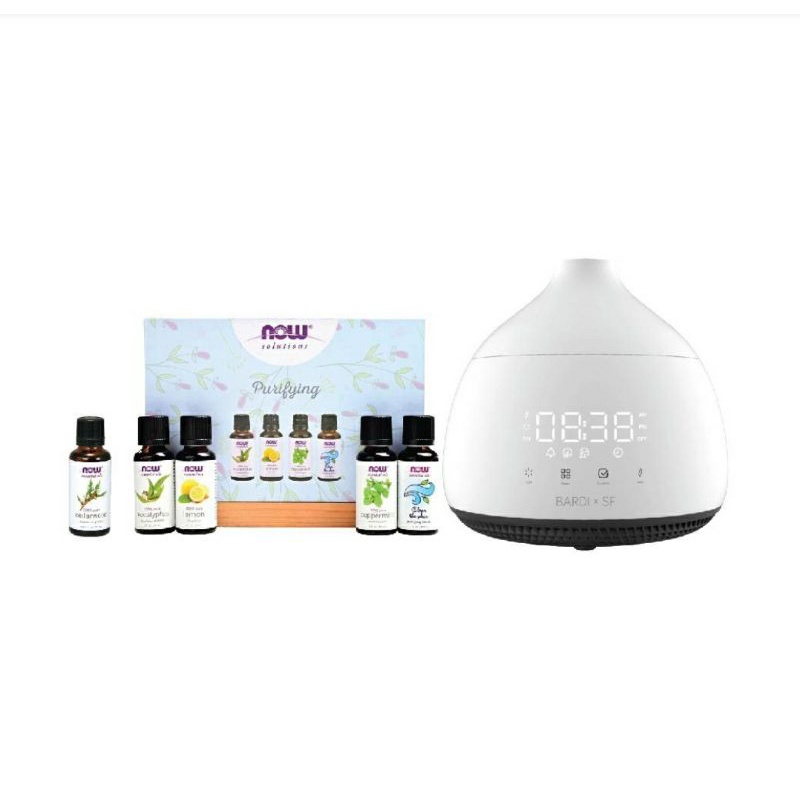 Essential Oil NOW PURIFYING SET + Hypnotic Aroma Diffuser 320 ml