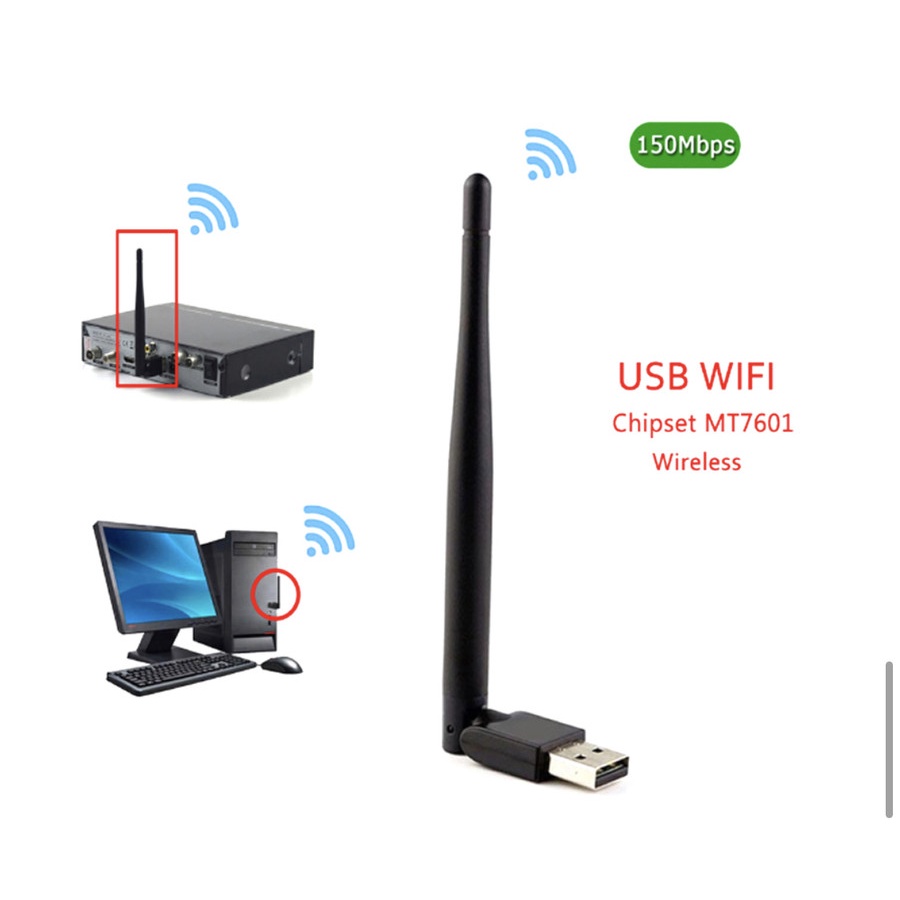 USB WIFI MT7601 / DONGLE WIFI MT 7601 / MT 7601 SET TOP BOX STB DVB T2