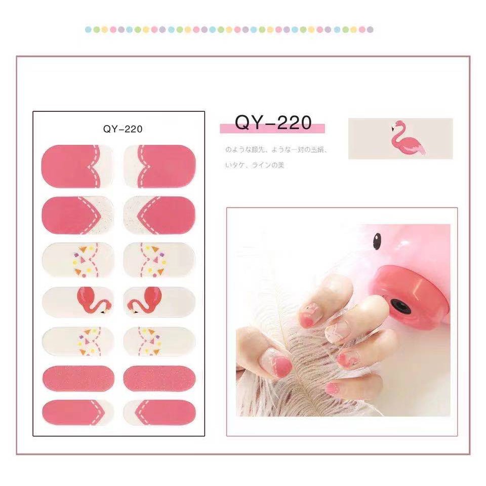 14PCS Stiker Kuku High End Motif Kartun 3D Nail Stiker