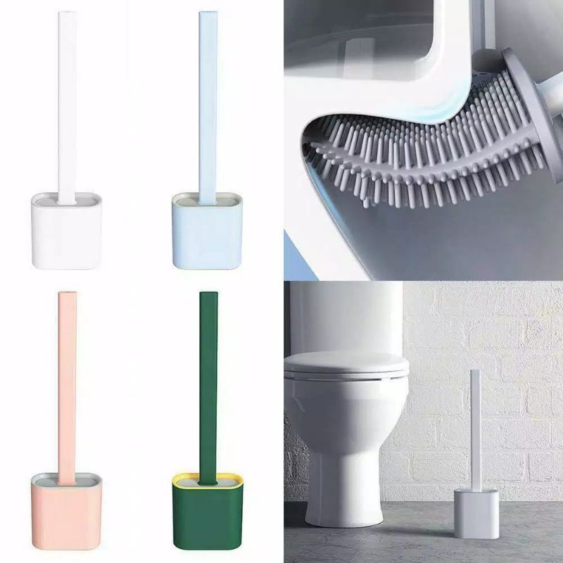 Brush Toilet Silicone / Sikat WC Silikon / Sikat Toilet