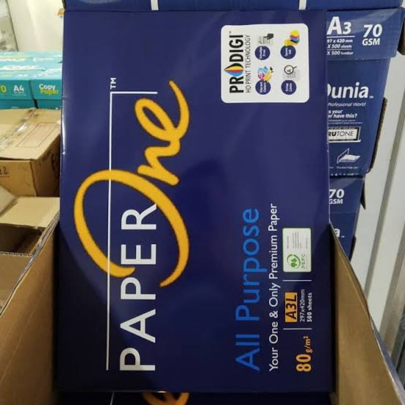 

Kertas Hvs Paper One A3 80 gram