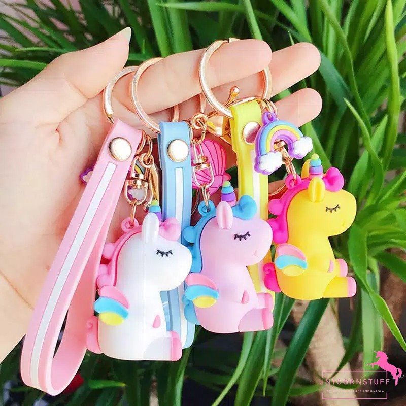 Gantungan Unicorn dengan Motif Bintang Tas Perempuan Sekolah Cewek