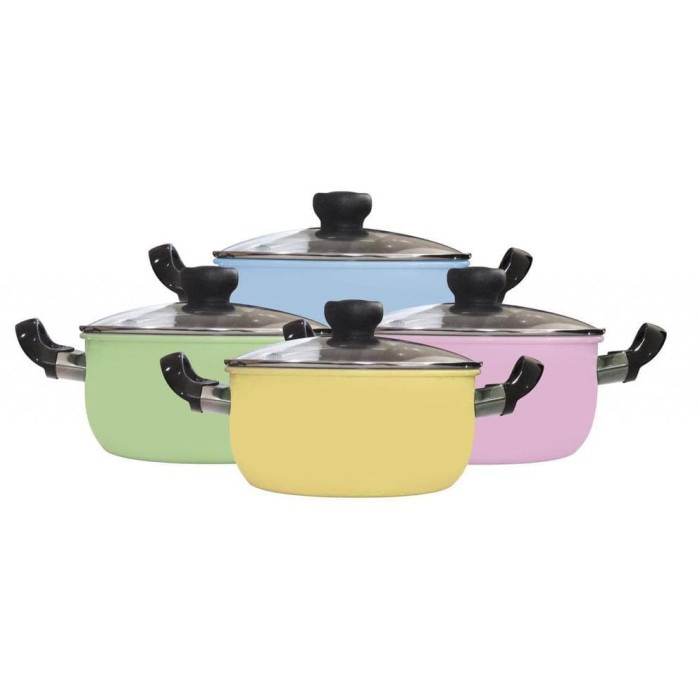 MASPION MAXIM Panci Dutch Oven Stainless 20 cm COLOURIS Skyline Maxim DENGAN TUTUP KACA  WARNA RANDOM  MAXIM COLOURIS SKYLINE STAINLESS STEEL PANCI SAUCEPOT DUCTH OVEN 20 CM