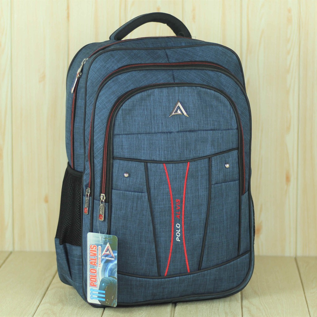 TAS SEKOLAH PRIA RANSEL GENDONG BACKPACK COWOK KEREN SD SMP SMA KULIAH KERJA LAPTOP POLO ALVIS MURAH