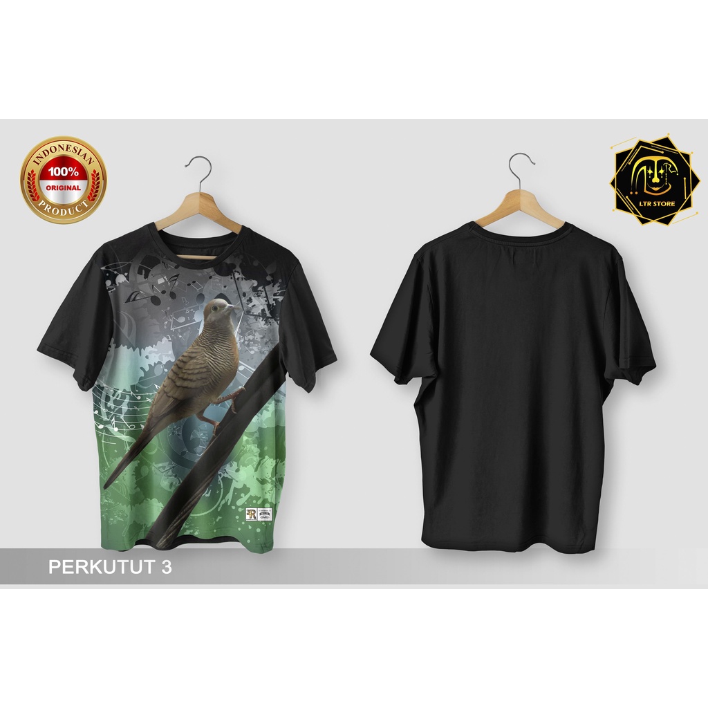 [ BAYAR DI TEMPAT ] BAJU PRINTING GAMBAR BURUNG PERKUTUT 3 - KAOS DISTRO ORIGINAL MOTIF HEWAN BINATA