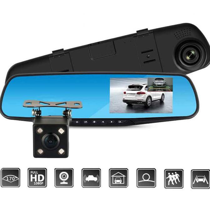 BEST KAMERA CCTV MOBIL CAR DVR FULHD SPION DASHCAM DUAL KAMERA G SENSOR HDR , L4....