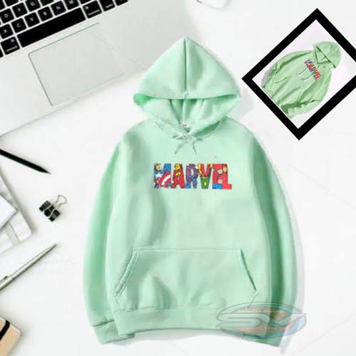 Jaket Hoodie Nasa Marvel Global / Sweater Crewneck Marvel Heroes Usa Newyork Ucla Original Pria Wani