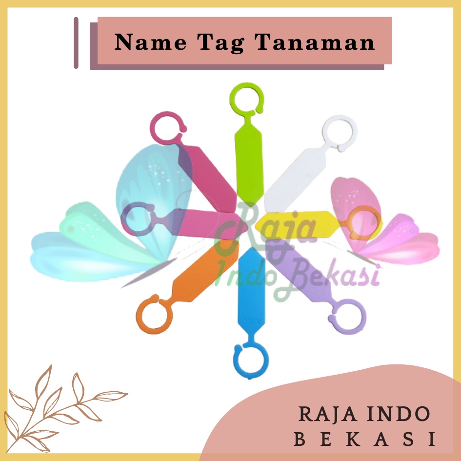 Name Tag Tanaman Nkt Warna Warni Name Tag Bahan Tebal Penanda Label Name Tag Tanaman Anti Air Hias Plant Label Marker Semai Benih Bibit Label - Satuan