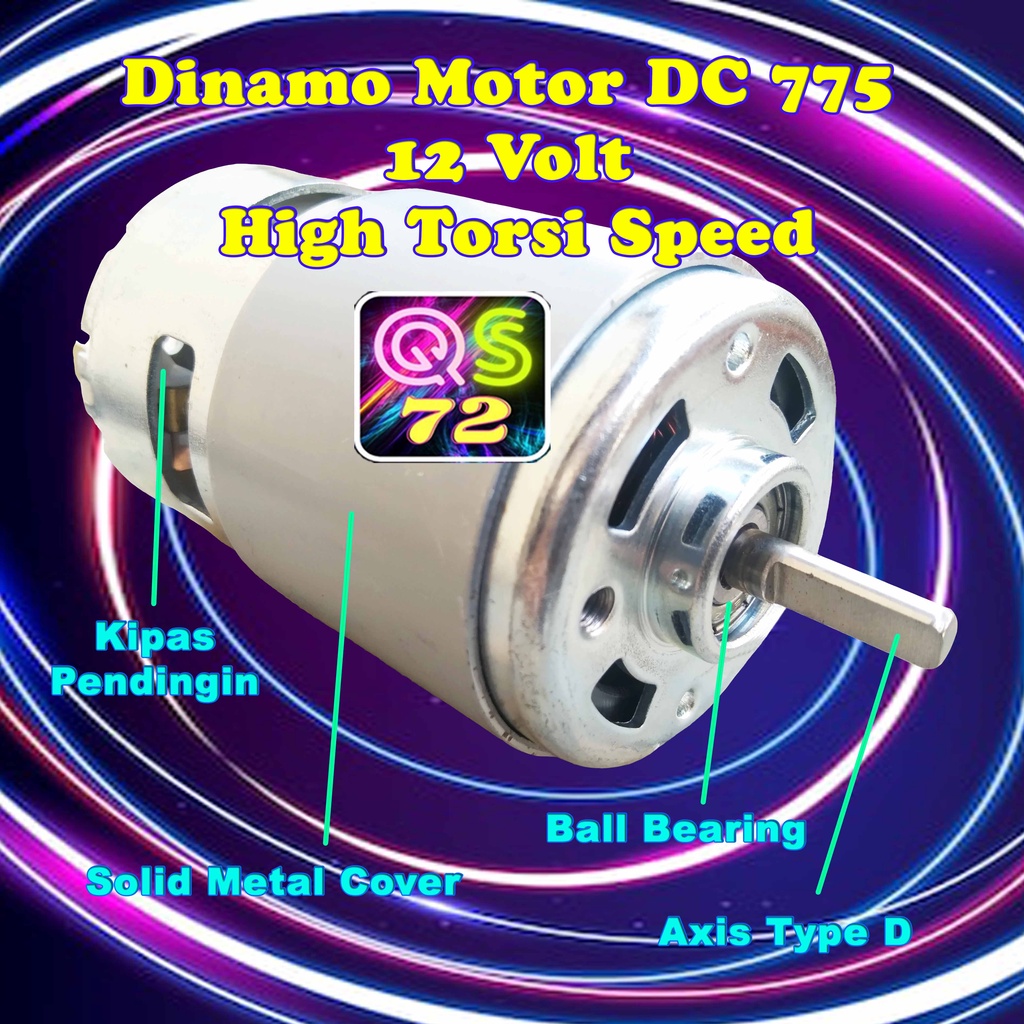 Dinamo Motor DC 775 12 Volt High Torsi Speed