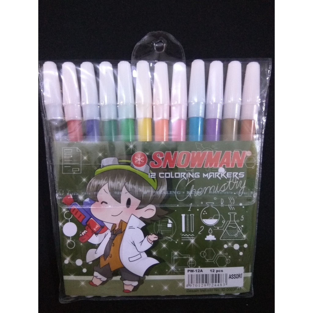 

Spidol snowman 12 warna
