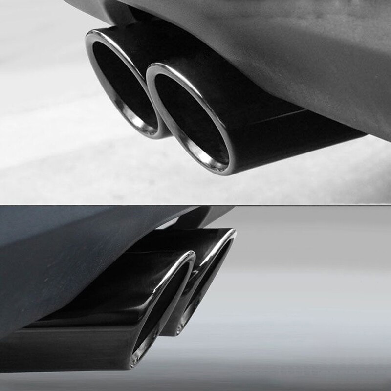 Cover Muffler Knalpot 70mm Bahan Stainless Steel Untuk Bmw F30 2013-2018 E92 E90 3 Series Gt 325i 328i 2006-2013