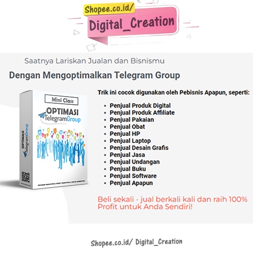 Optimasi Telegram Group Marketing - Teknik Membangun Kolam Prospek | Materi Ebook-1