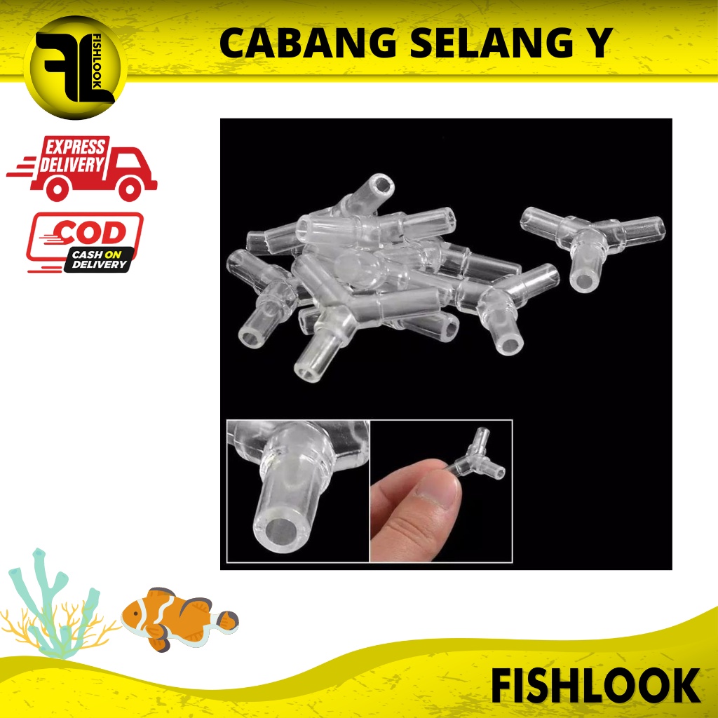 Cabang Y Penyambung Selang Udara Aerator Akuarium