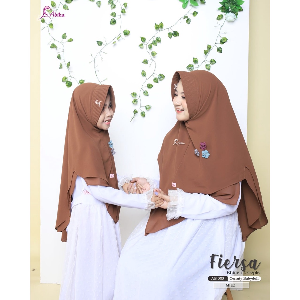 Khimar Fiersa Couple Mom kids by ABIKA Hijab