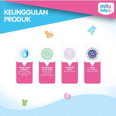 ^ KYRA ^ Mitu Baby Fresh And Clean Cologne Spray Parfum Bayi Balita Wangi Sepanjang Hari