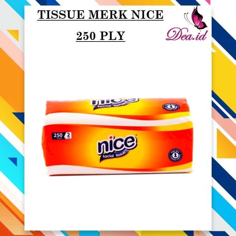 [DEASHOP] FACIAL TISSUE / TISSU WAJAH / TISU NICE PASEO MURAH &amp; LEMBUT ISI 250 SHEET - 2 PLY