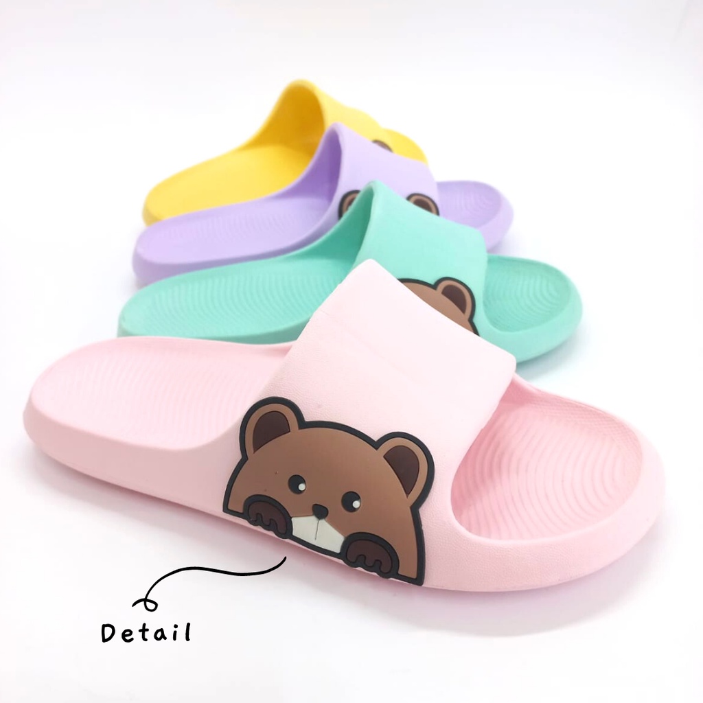 Sandal Selop Anak Karakter Bear 969B Panda