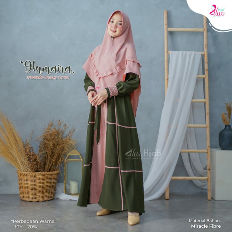 Sale gamis luxury dan Humaira set khimar star by Alwa Hijab