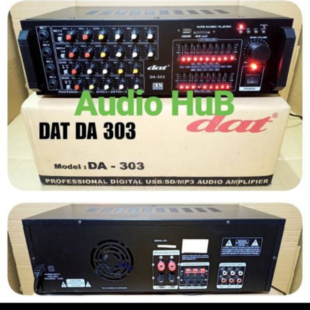 AMPLIFIER KARAOKE DAT DA 303 AMPLI DAT DA303