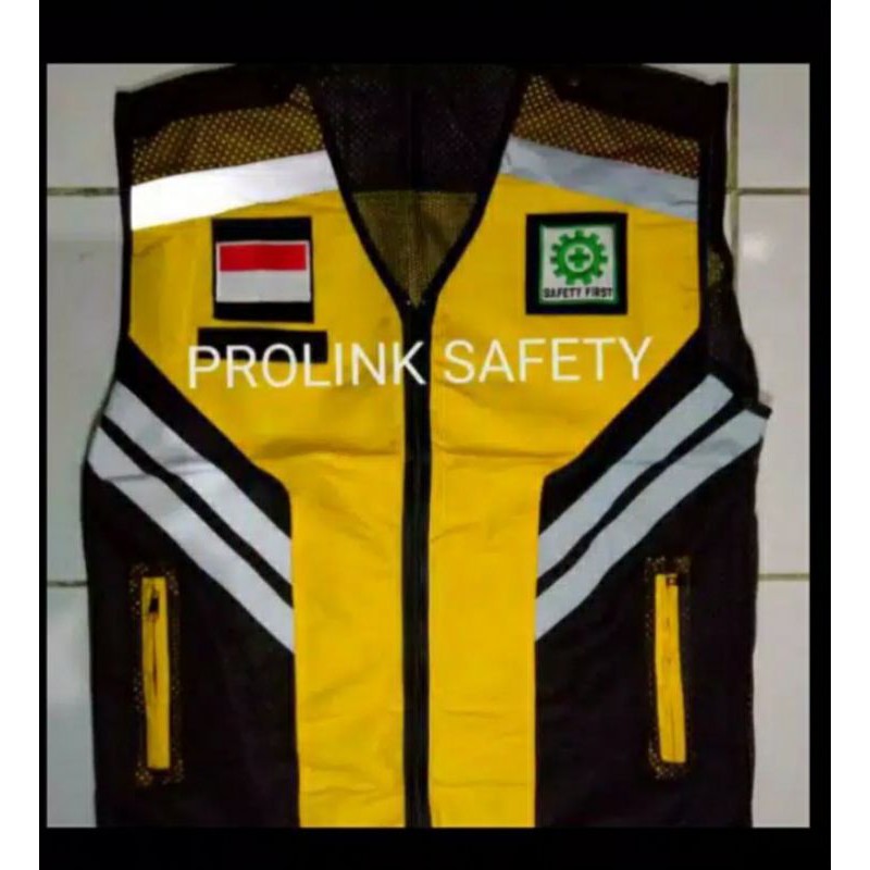 ROMPI SAFETY 5 WARNA BAHAN TASLAN SAMPING JARING FREE LOGO.K3 BENDERA