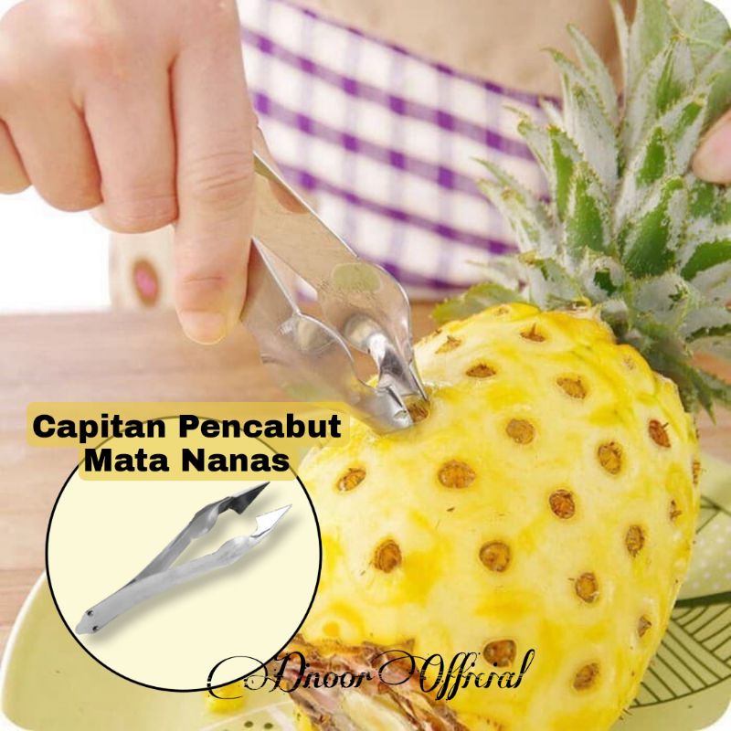 Alat Pencabut Mata Nanas / Capit Capitan Mata Nanas Pencabit Stainless Steel