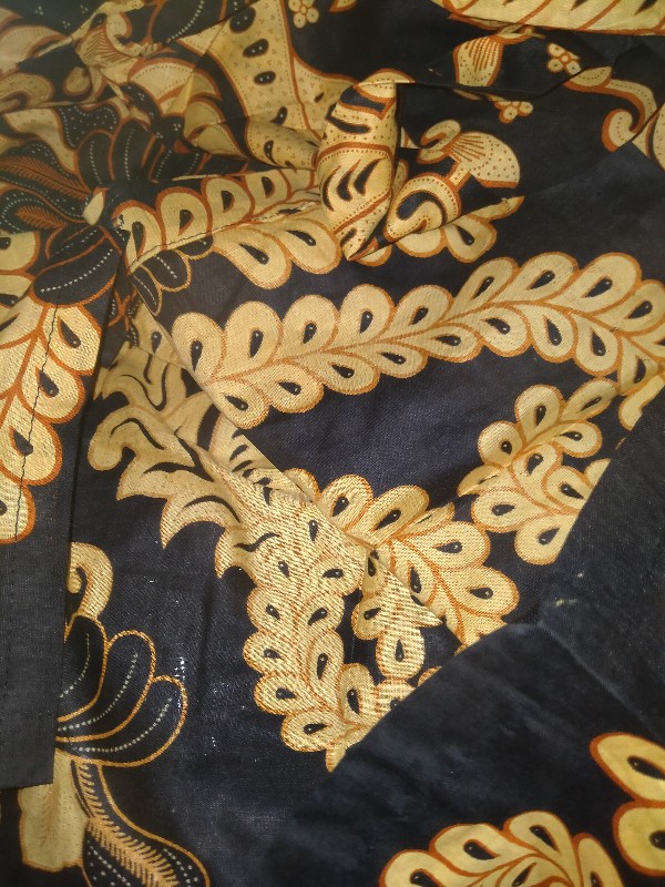 Nashimie Batik Couple Sarimbit 2499 Sania Ruffle Kebaya Modern Batik Modern Kekinian Motif Manggar