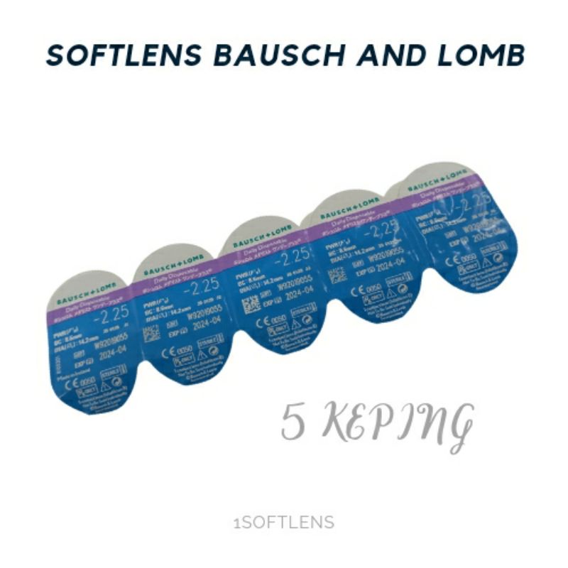 SOFTLENS BENING HARIAN BAUSCH AND LOMB 5 KEPING